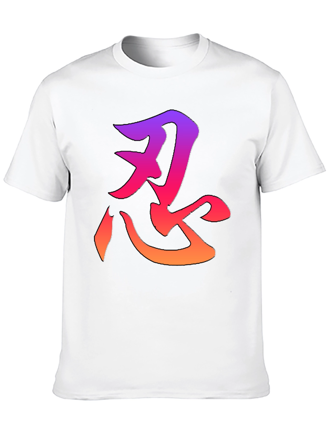 Ninja Symbol T-Shirt - Gradient Design
