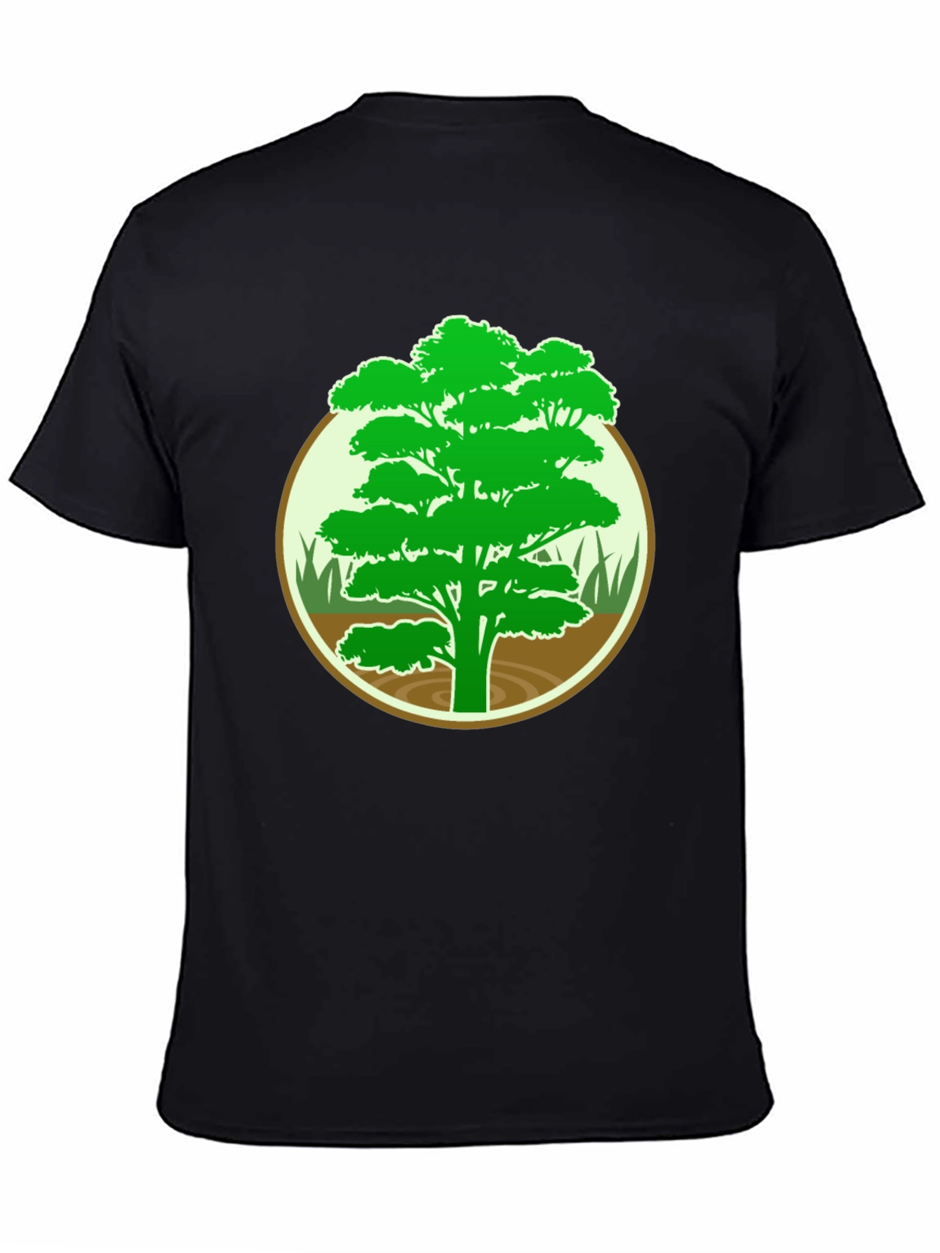 Nature Tree Graphic Tee - Mens Black T-Shirt