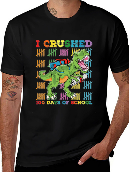 Crushed 100 Days T-Rex Back to School Shirt