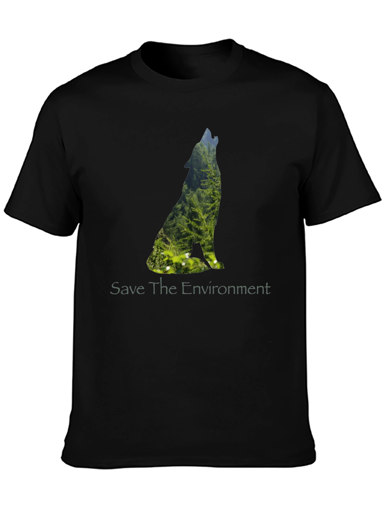 Save the Environment Wolf Graphic Tee