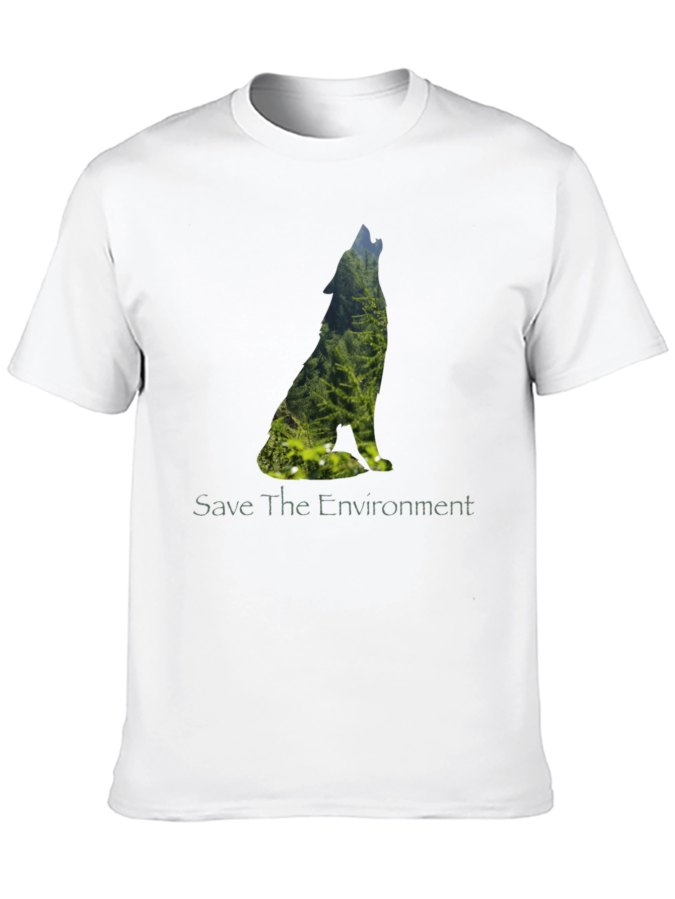 Save the Environment Wolf Graphic Tee