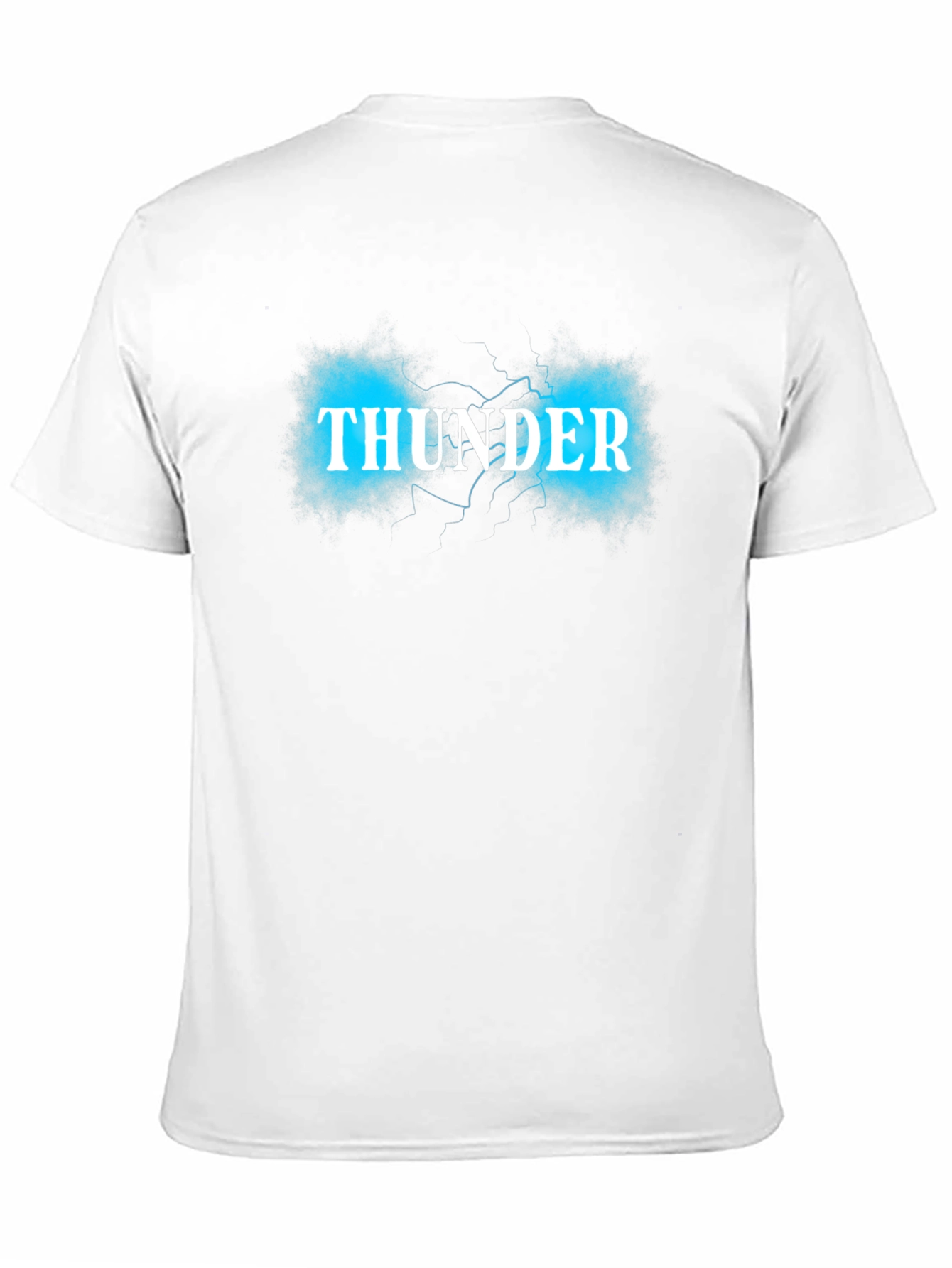 Thunder Graphic Print Black T-Shirt