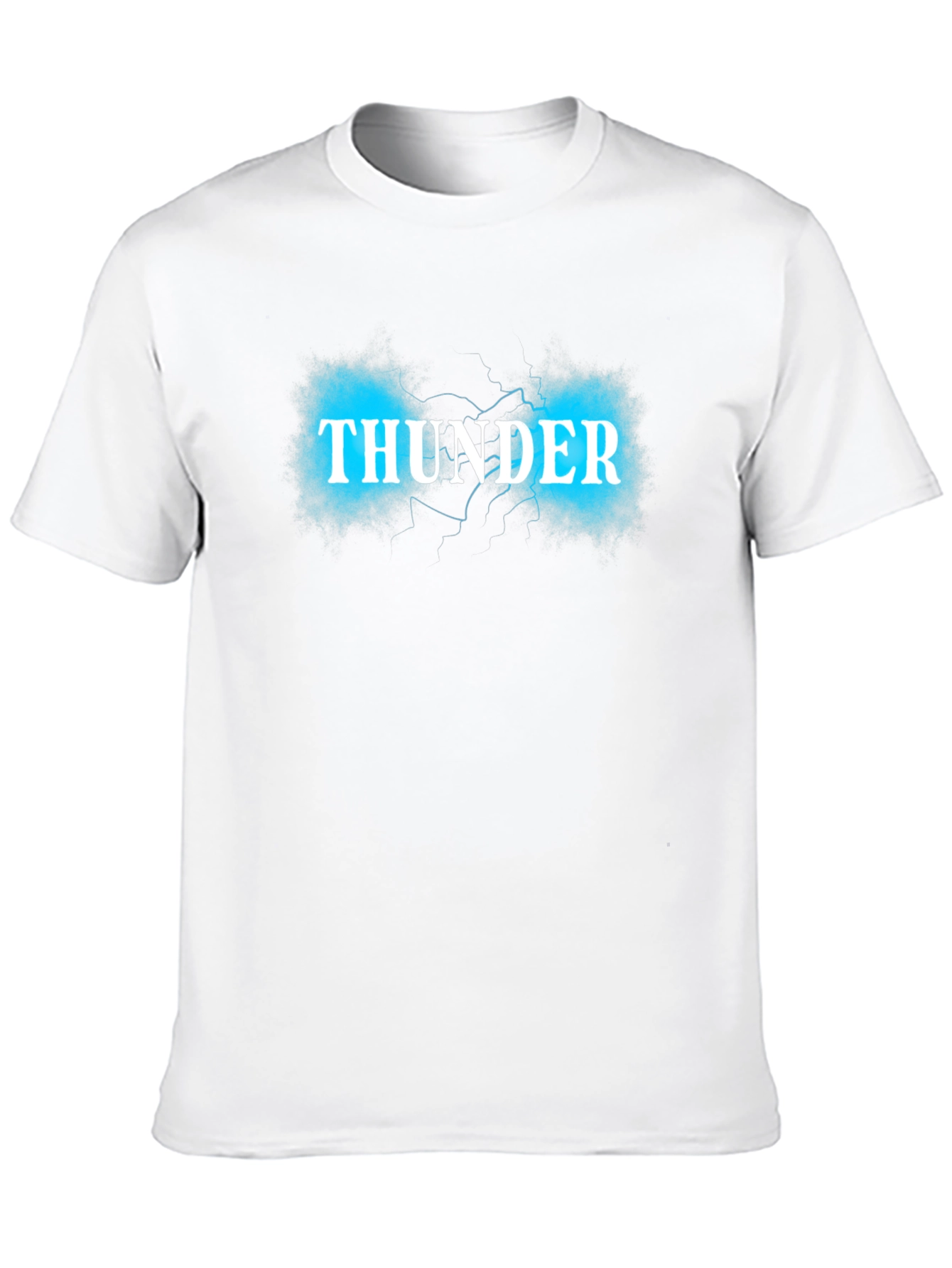 Thunder Graphic Print Black T-Shirt