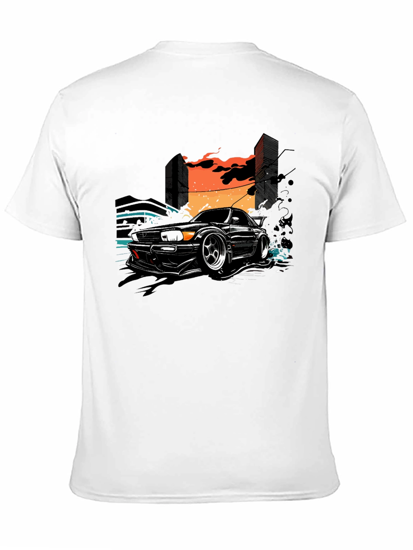 Urban Drift Tee - Car & City Graphic
