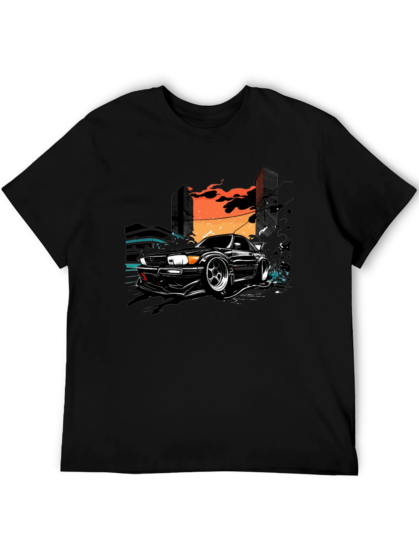 Urban Drift Tee - Car & City Graphic