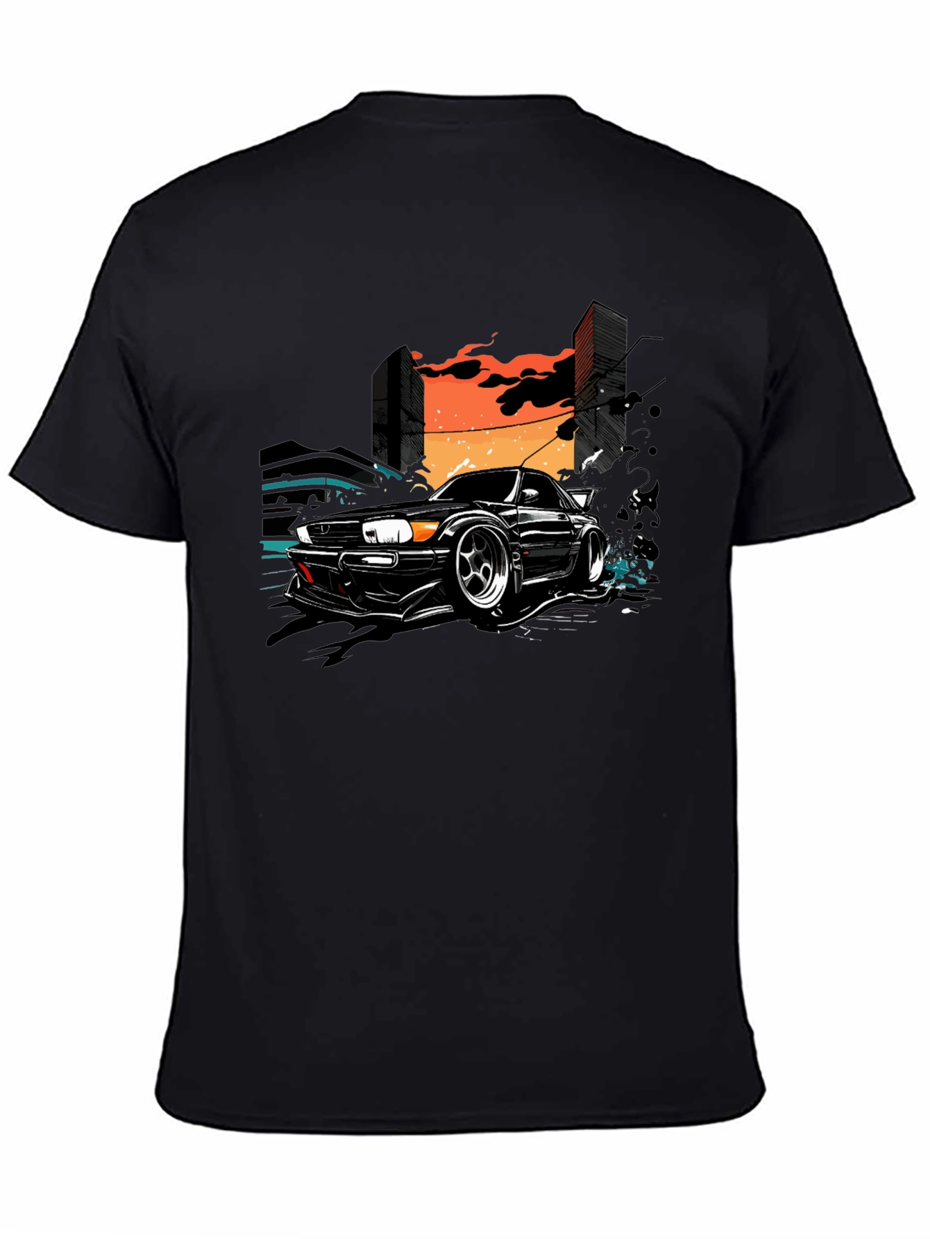 Urban Drift Tee - Car & City Graphic