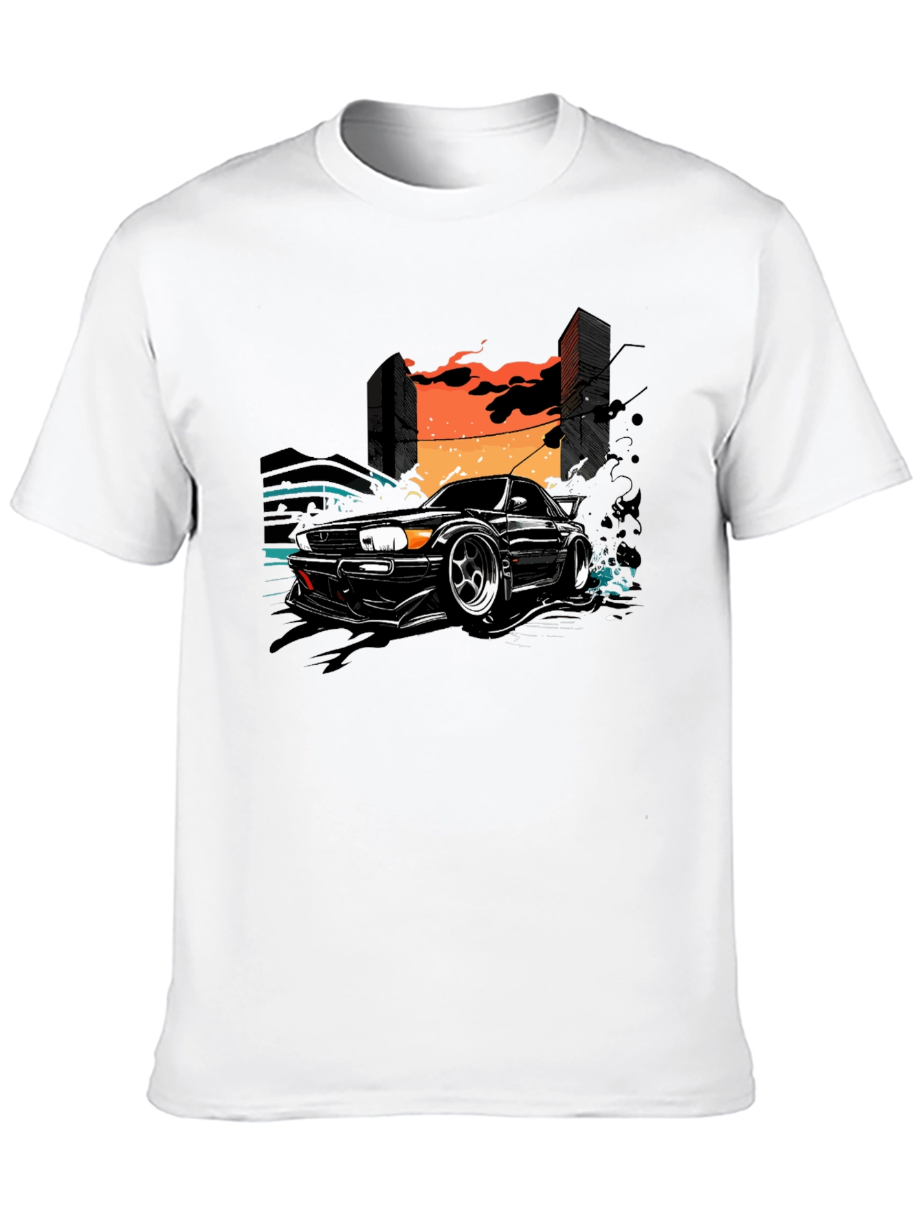 Urban Drift Tee - Car & City Graphic