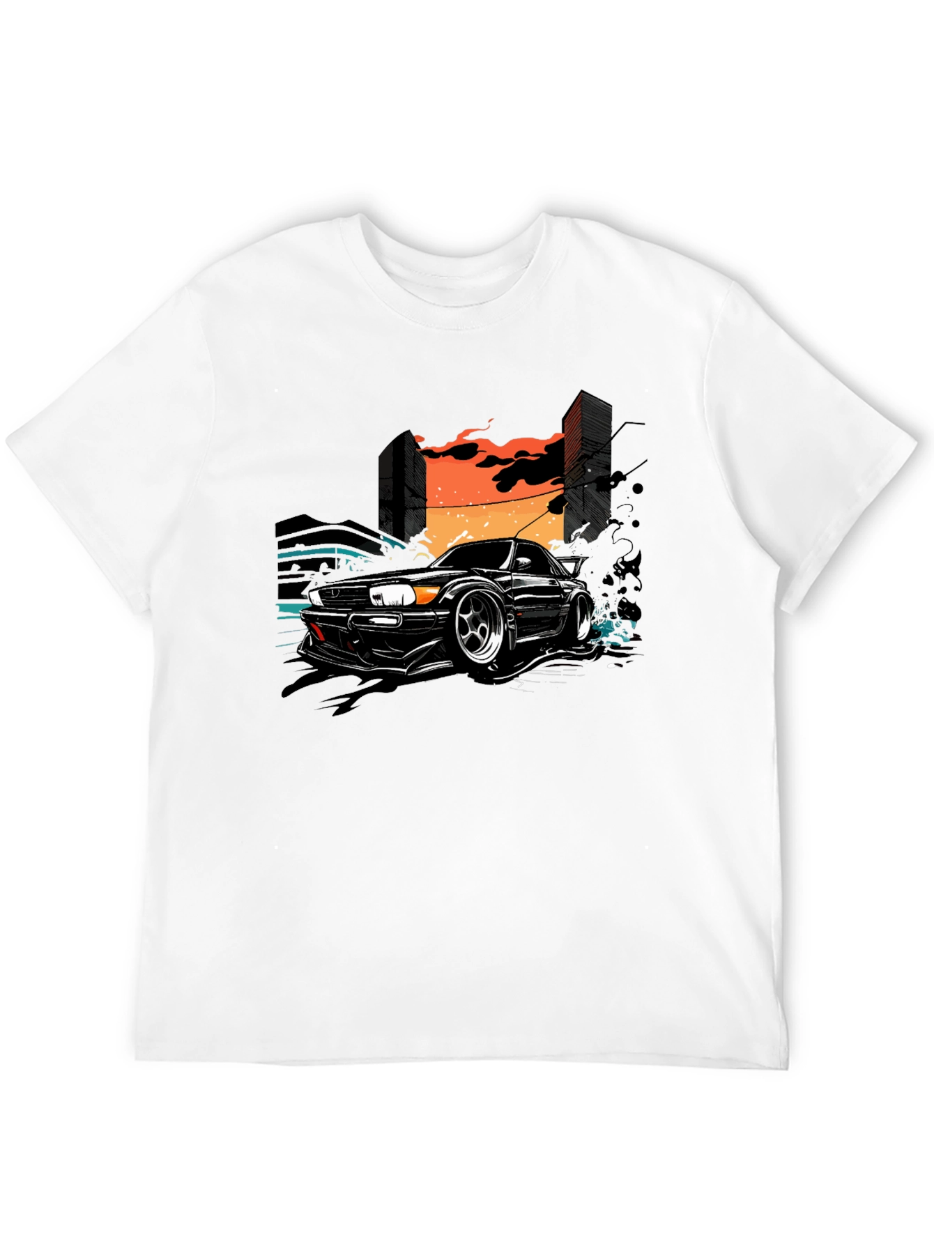Urban Drift Tee - Car & City Graphic