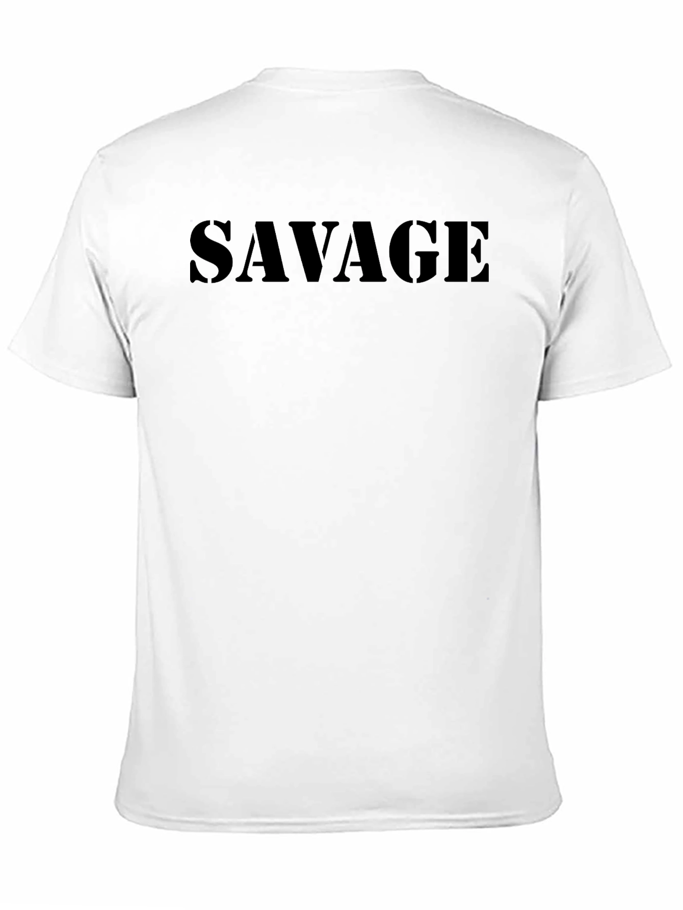 Savage Print Mens Black T-Shirt