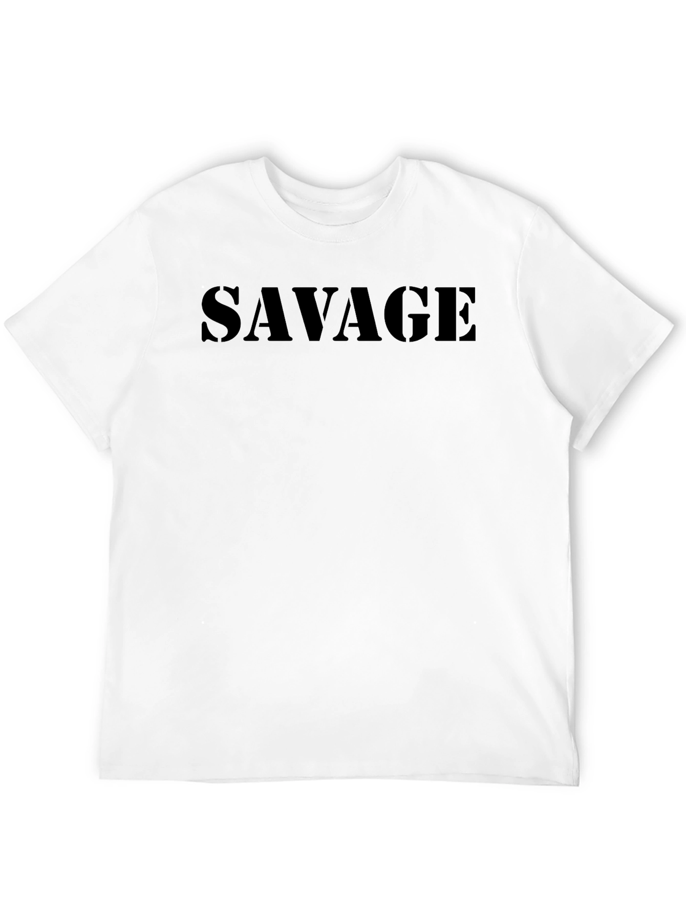 Savage Print Mens Black T-Shirt