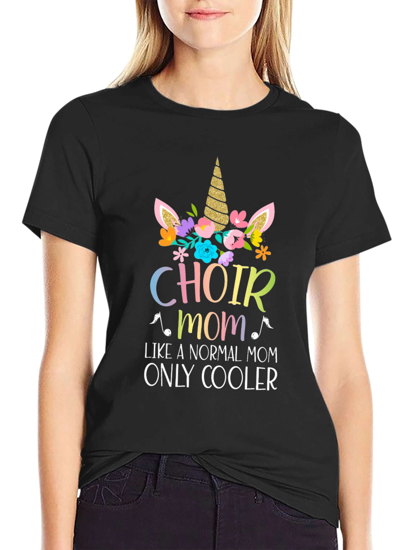 Choir Mom Unicorn Graphic T-Shirt