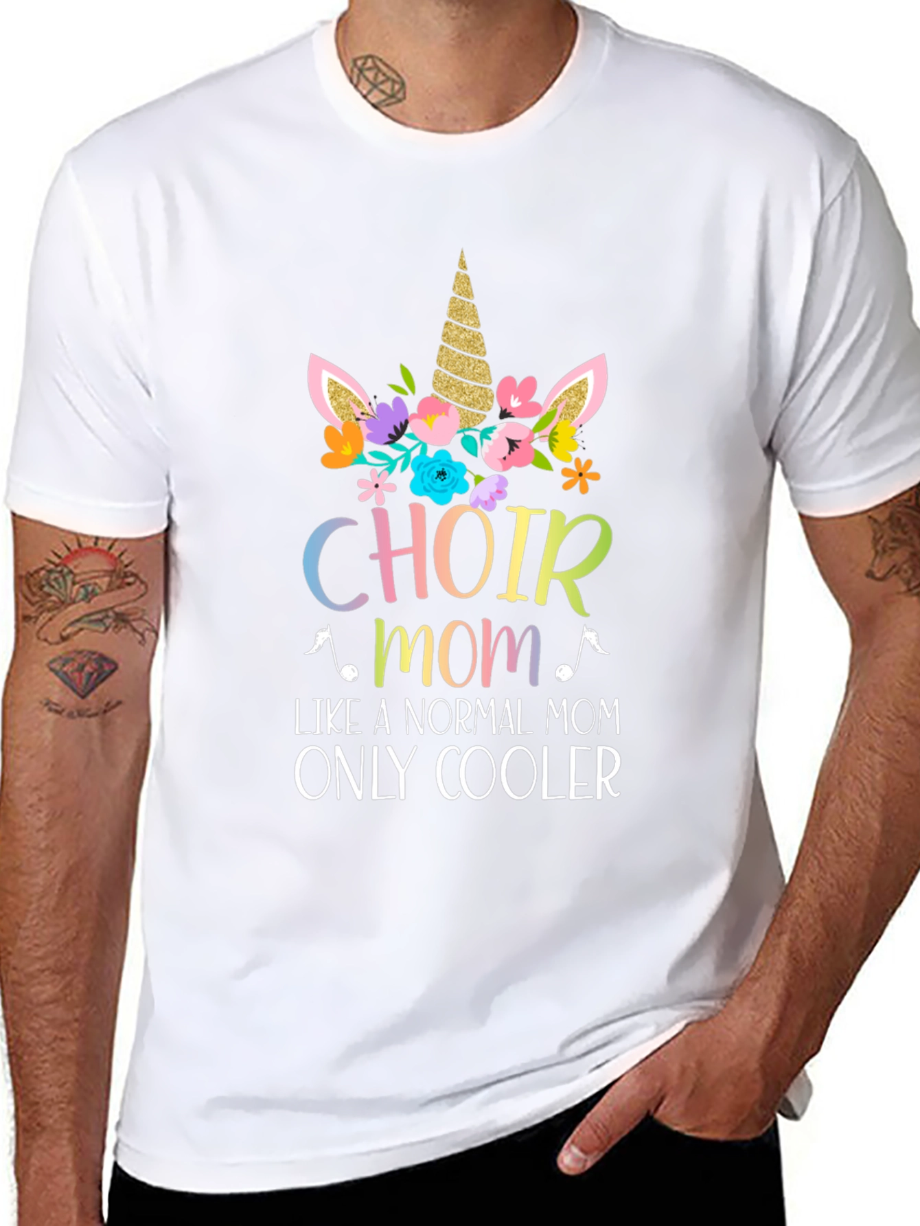 Choir Mom Unicorn Graphic T-Shirt