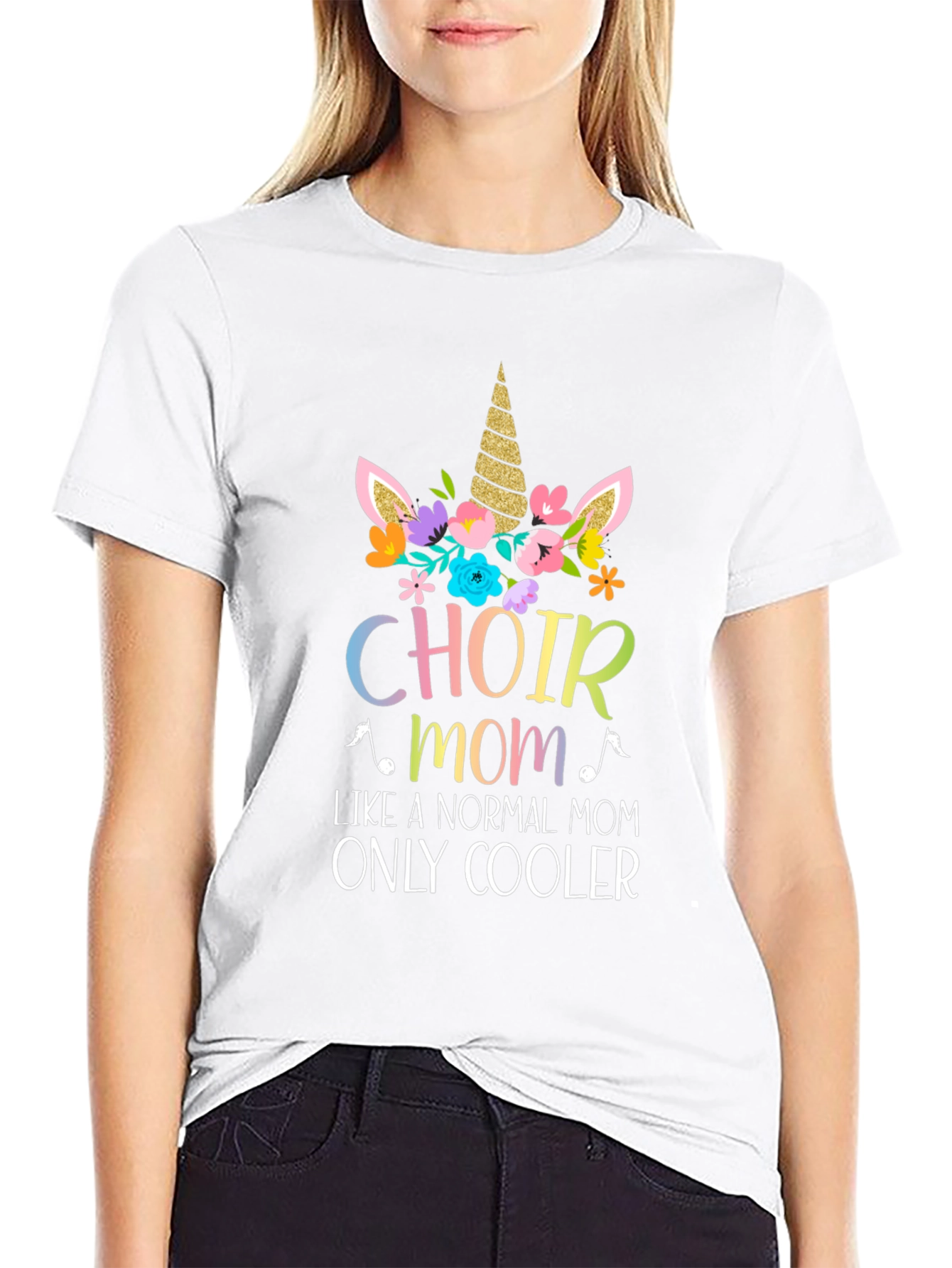 Choir Mom Unicorn Graphic T-Shirt