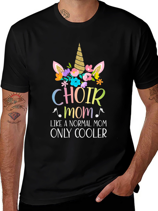 Choir Mom Unicorn Graphic T-Shirt