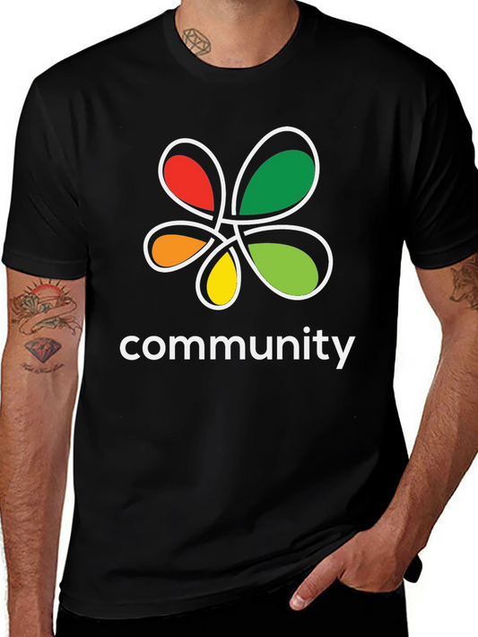 Community Graphic T-Shirt - Black