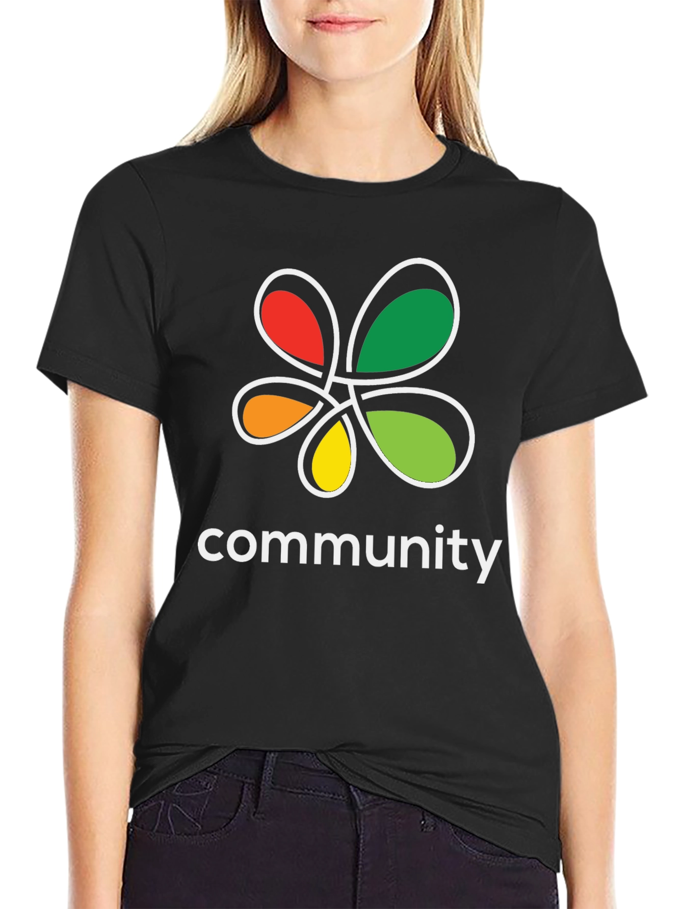 Community Graphic T-Shirt - Black
