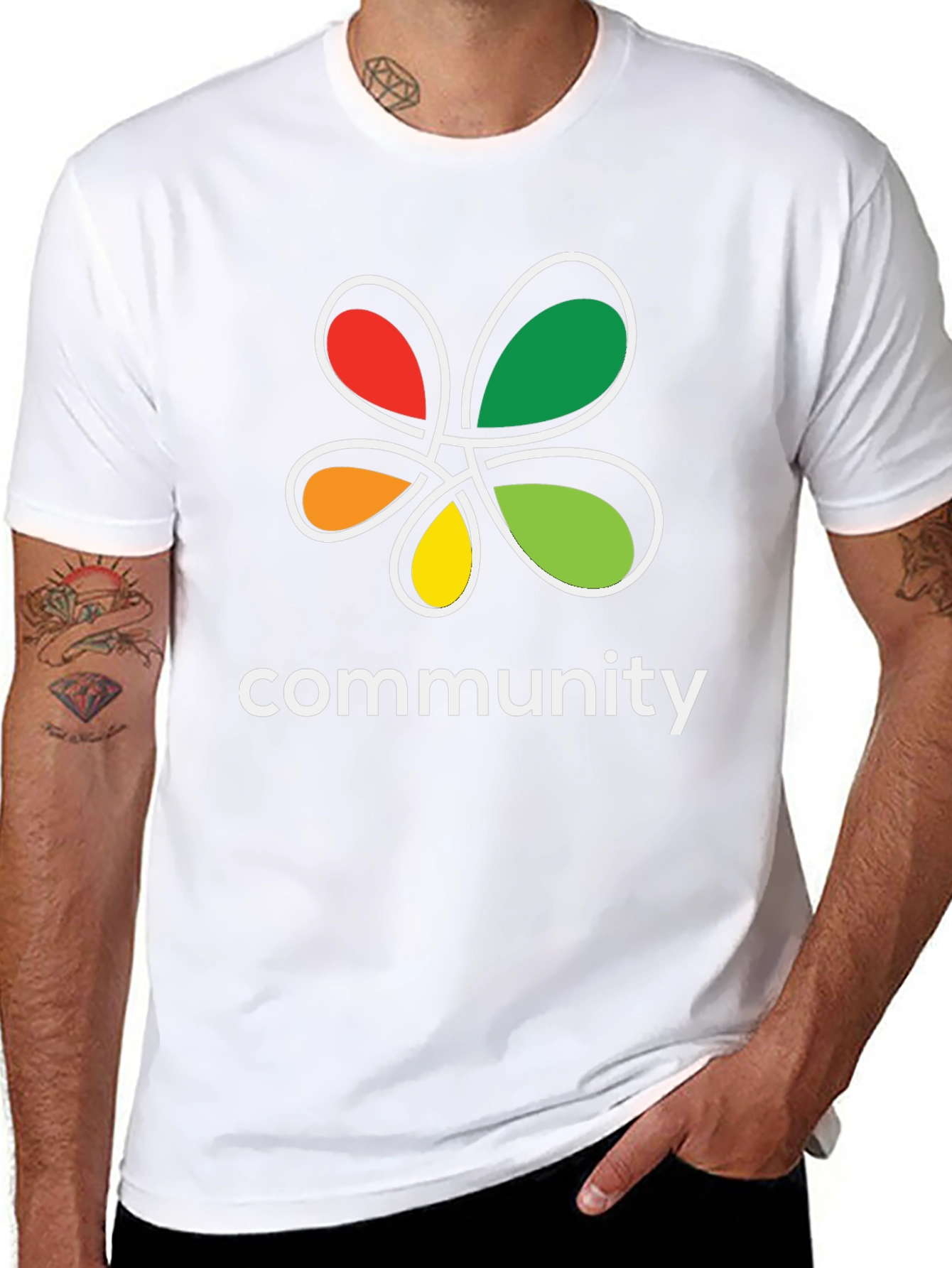 Community Graphic T-Shirt - Black