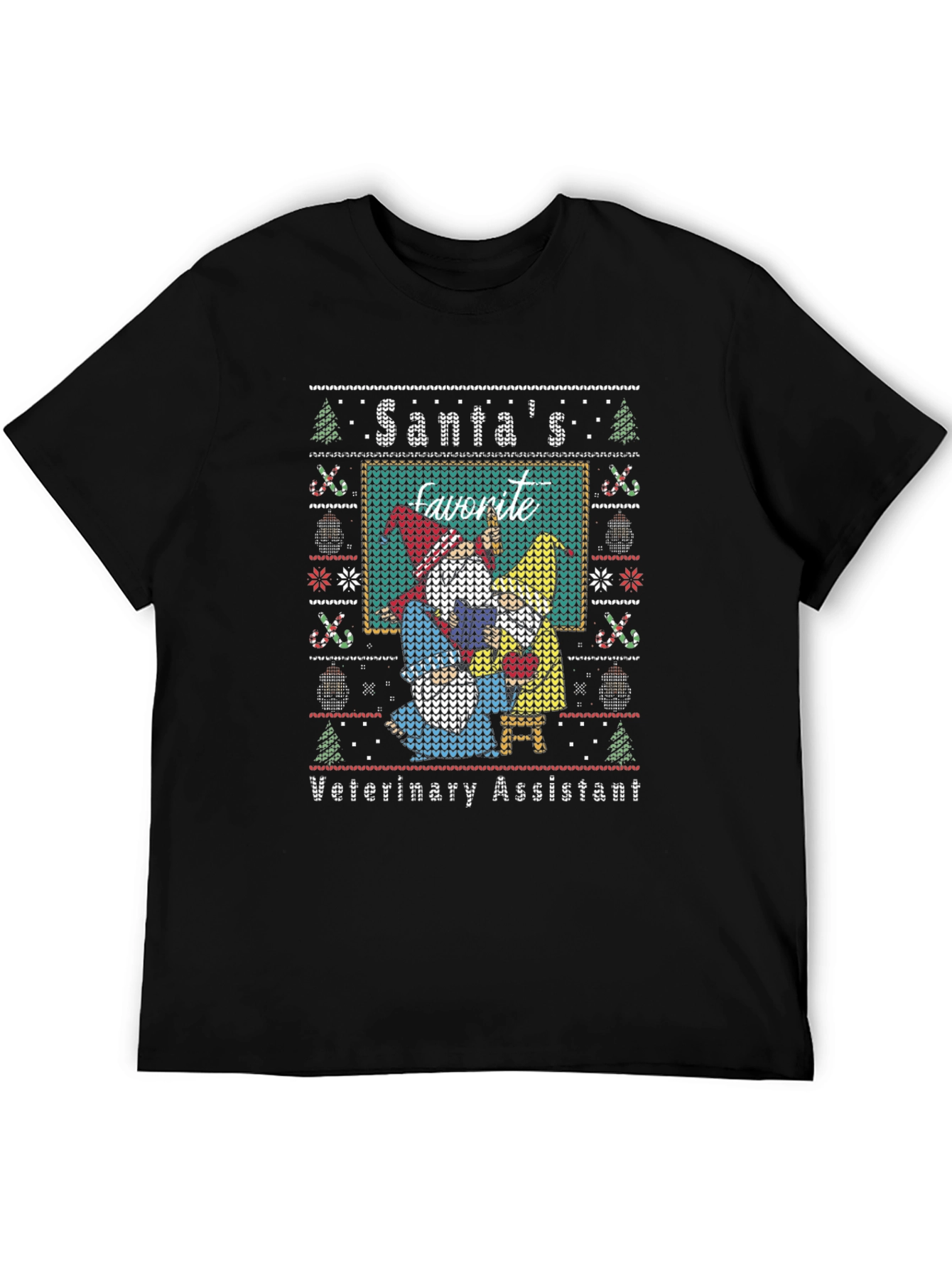 Santas Favorite Veterinary Assistant Christmas T-Shirt