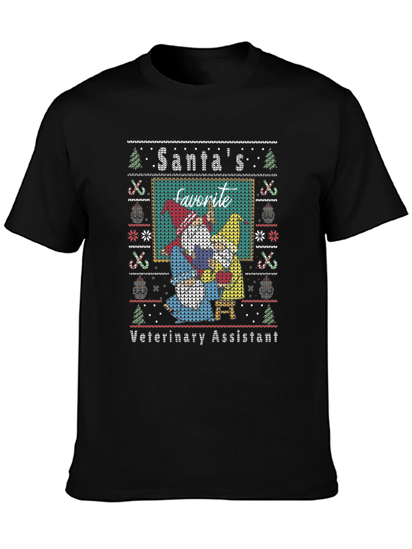 Santas Favorite Veterinary Assistant Christmas T-Shirt