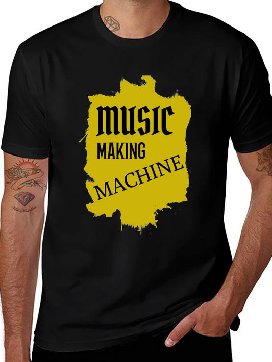 Music Making Machine Black Graphic Tee
