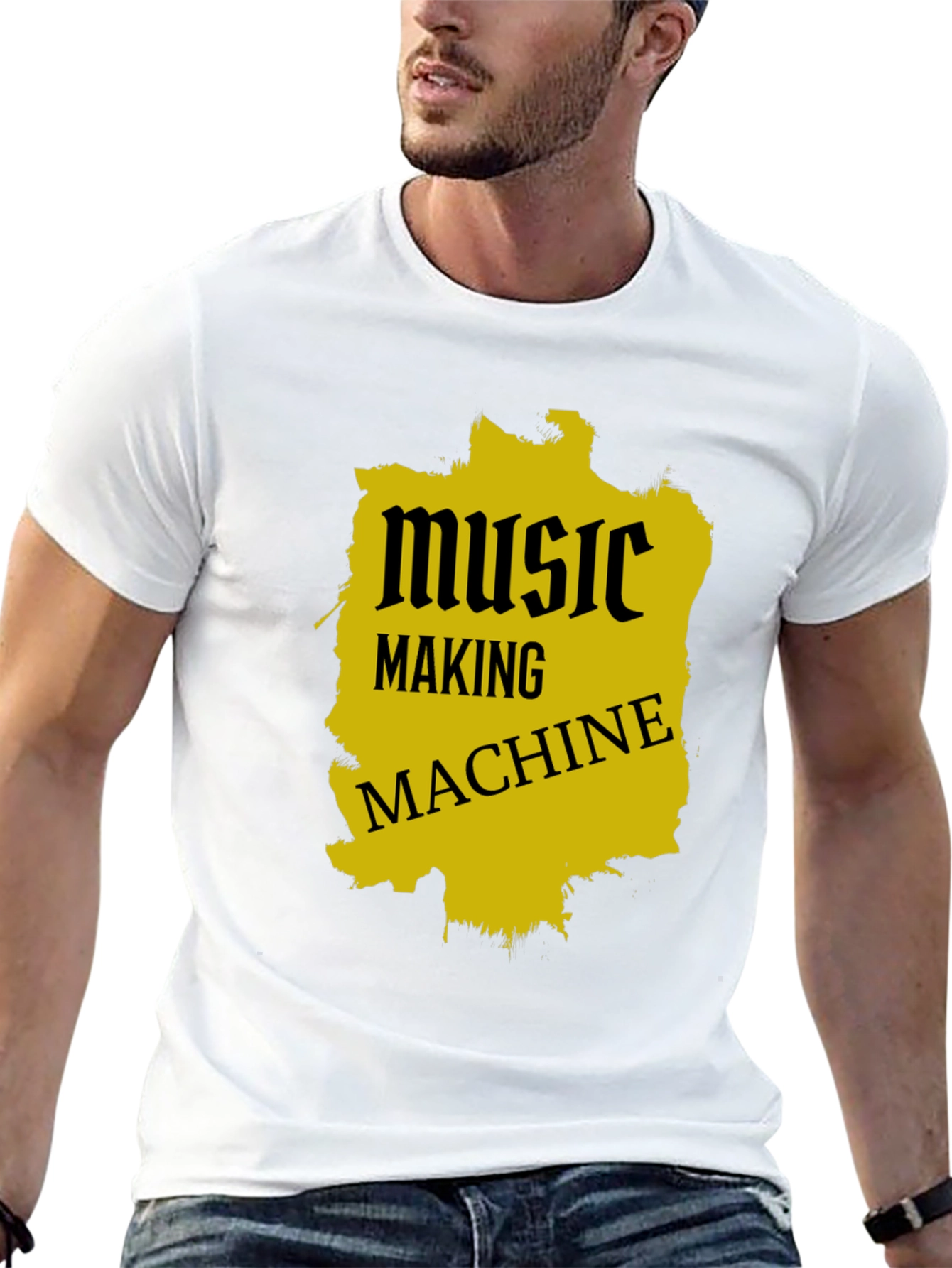 Music Making Machine Black Graphic Tee