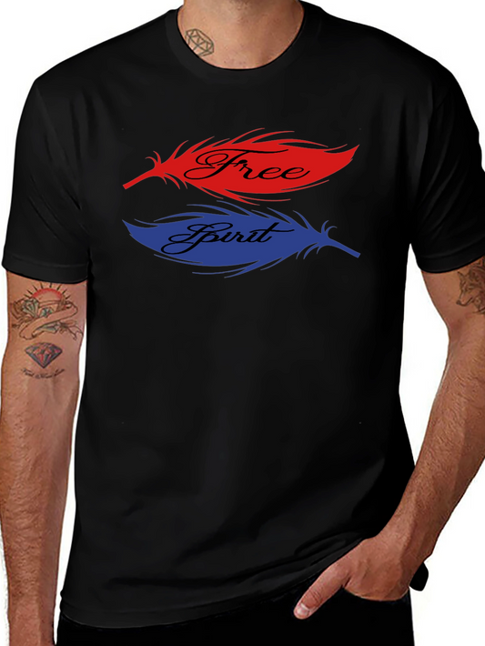 Free Spirit Feather Graphic T-Shirt