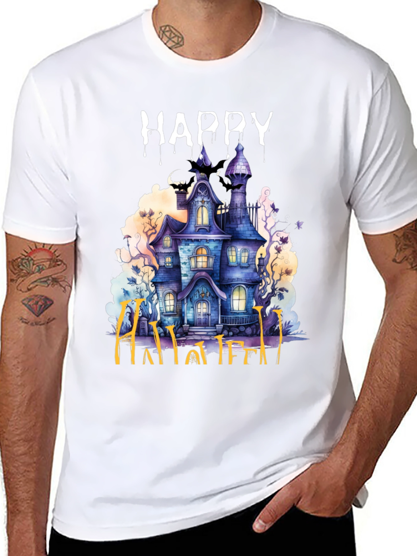 Happy Halloween Haunted House T-Shirt