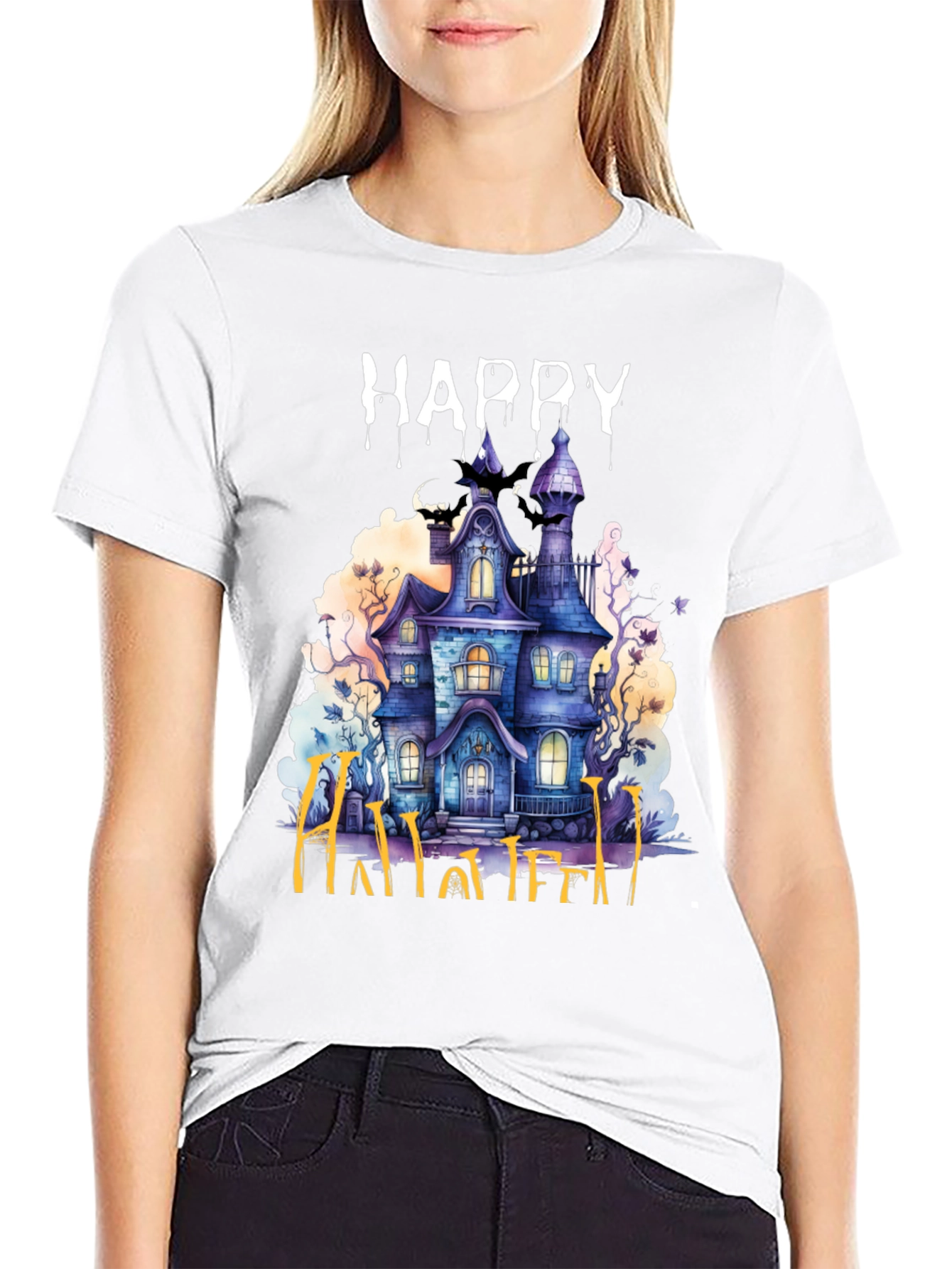 Happy Halloween Haunted House T-Shirt