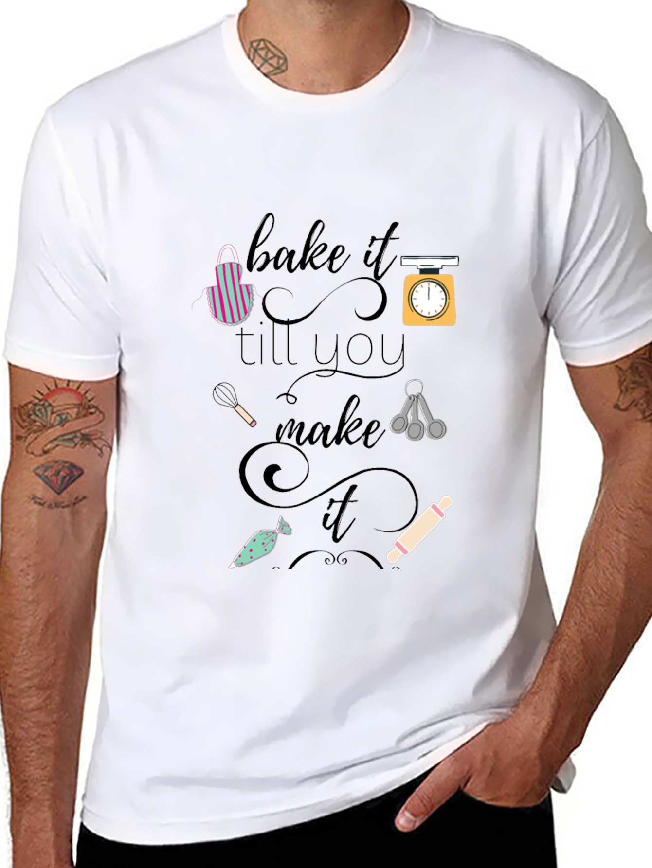 Bake It Till You Make It Black Graphic T-Shirt