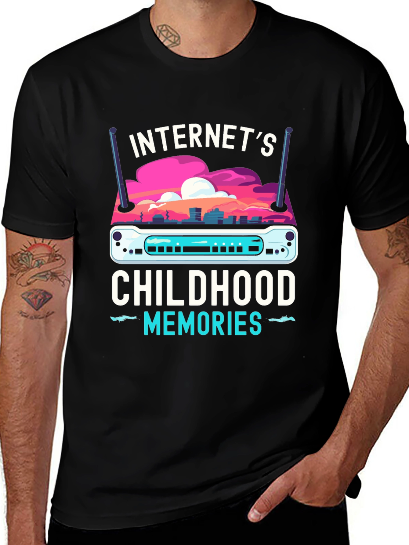 Internets Childhood Memories Router T-Shirt