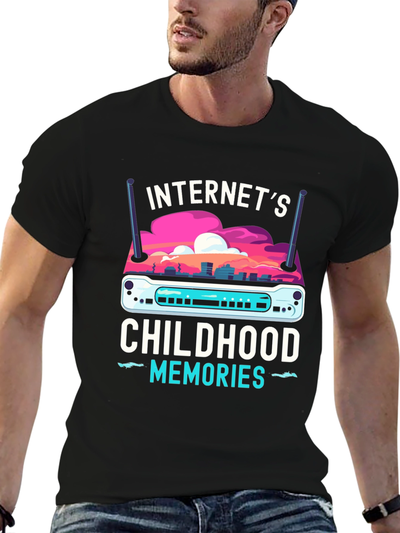 Internets Childhood Memories Router T-Shirt