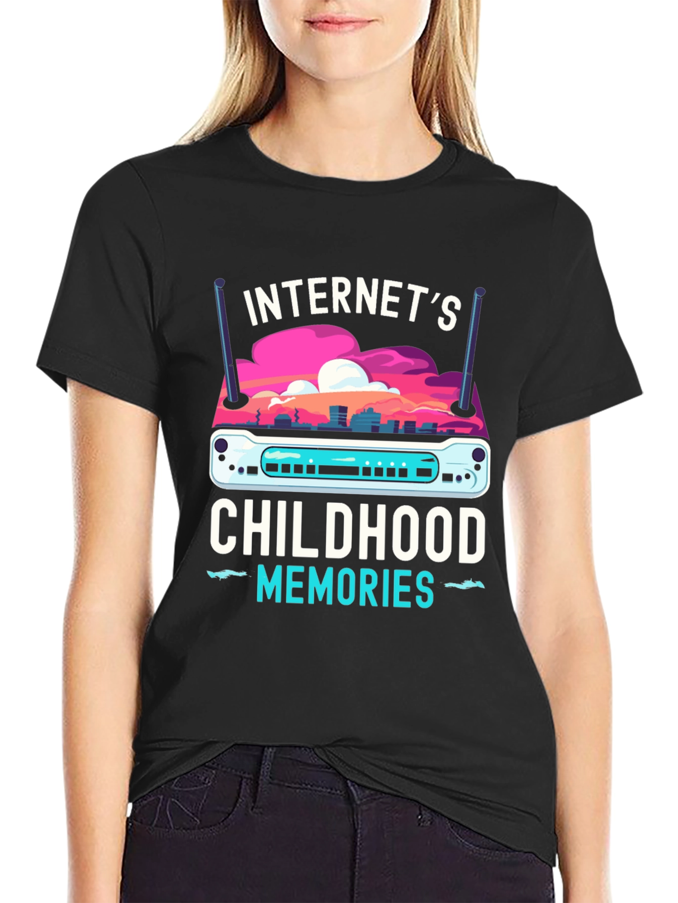 Internets Childhood Memories Router T-Shirt