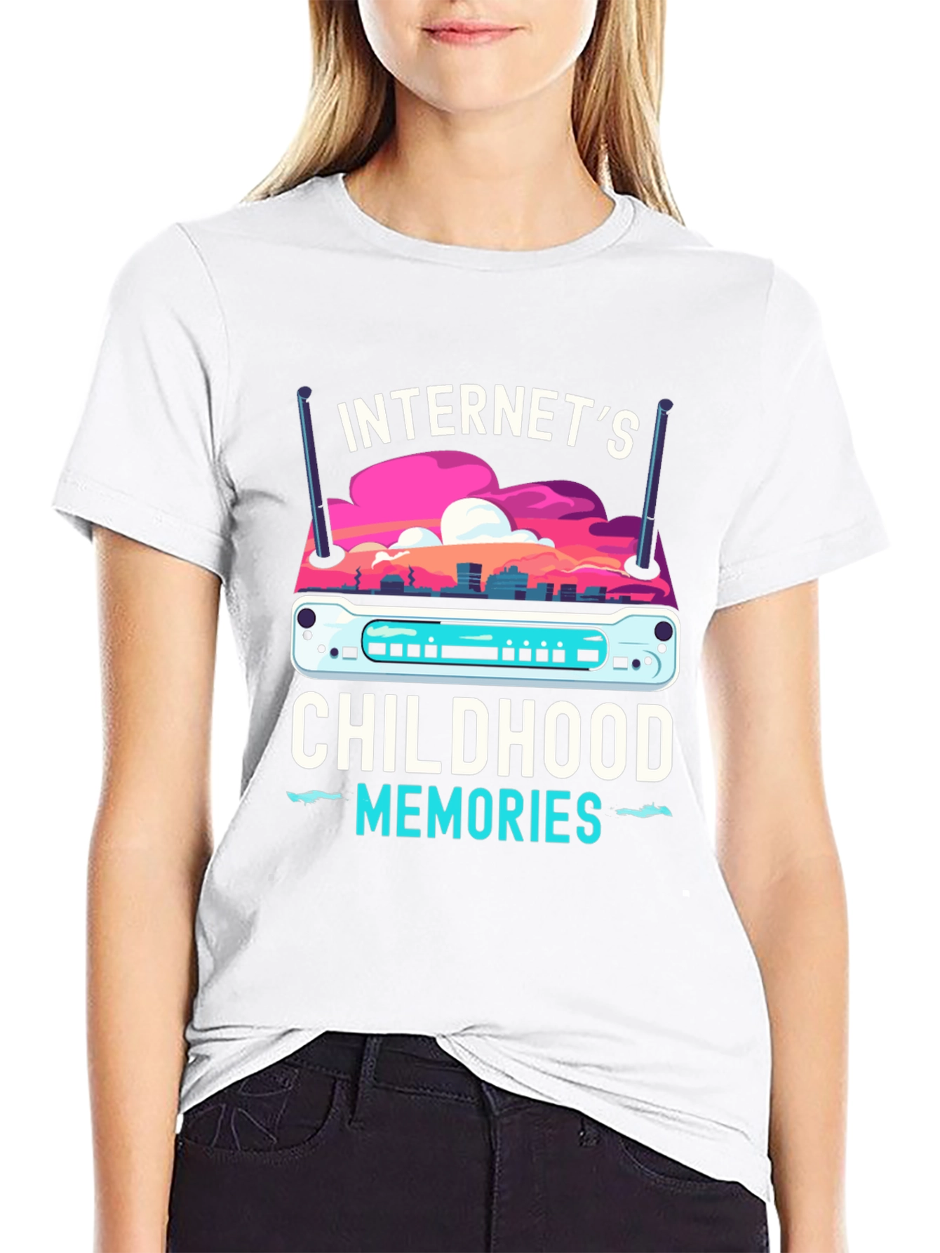 Internets Childhood Memories Router T-Shirt