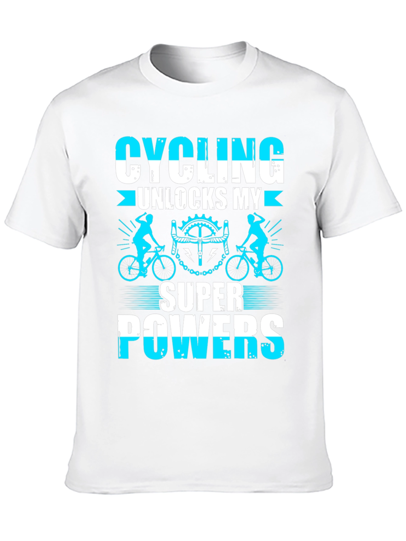 Cycling Superpowers T-Shirt: Black Cotton Tee