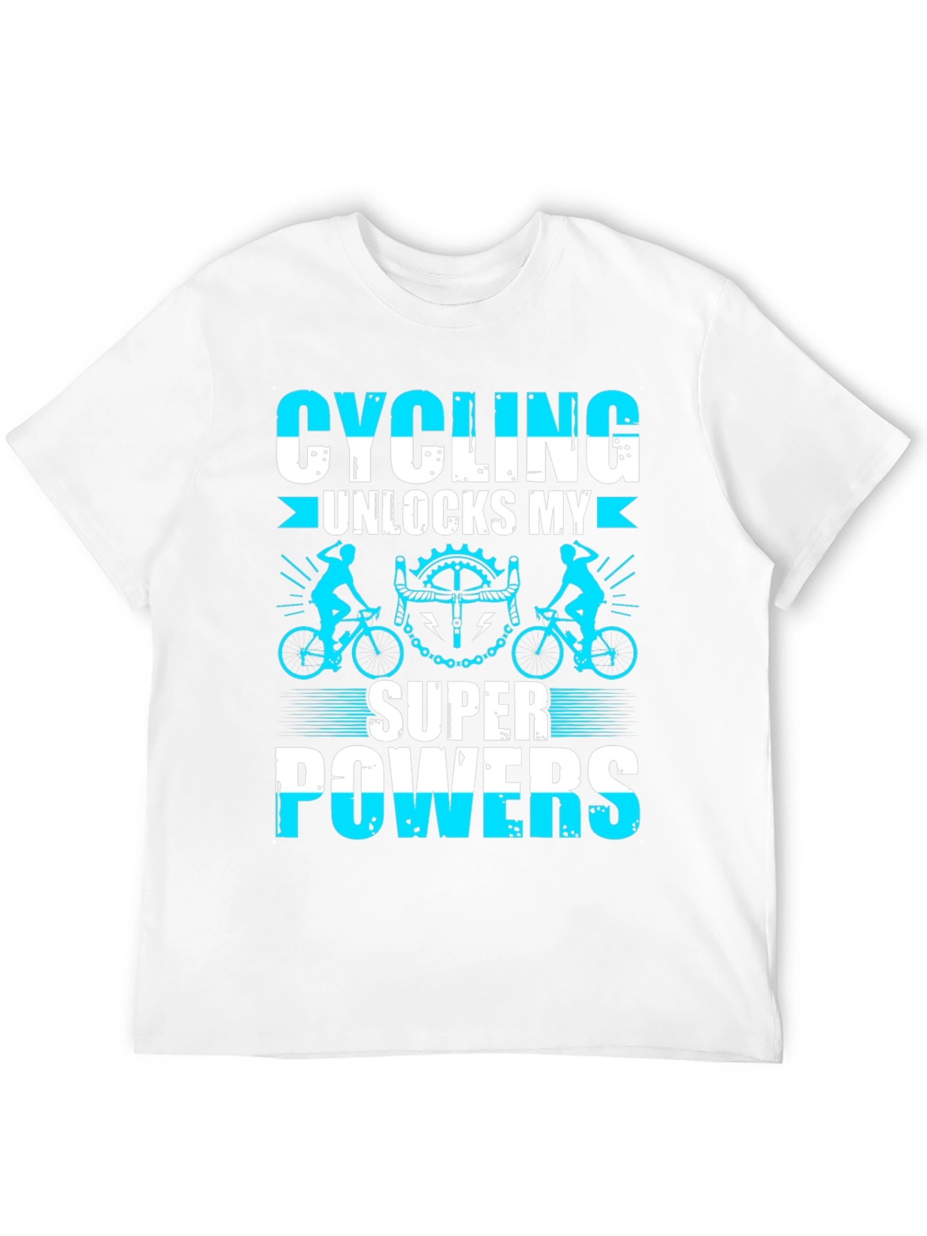 Cycling Superpowers T-Shirt: Black Cotton Tee