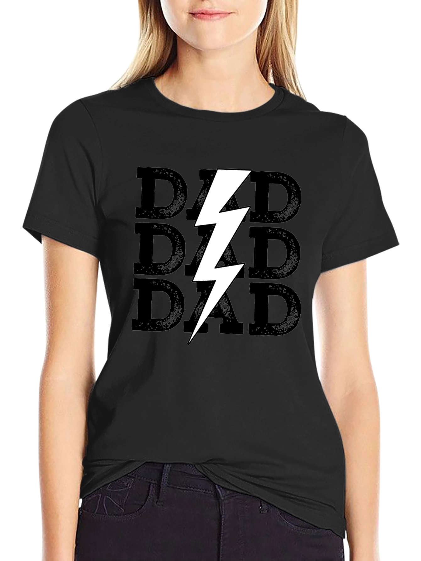 Dad Lightning Bolt Graphic T-Shirt