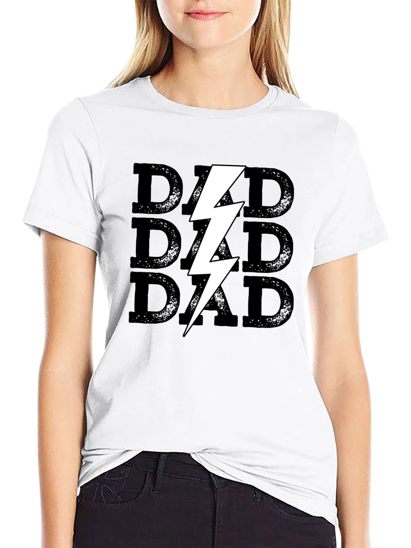 Dad Lightning Bolt Graphic T-Shirt