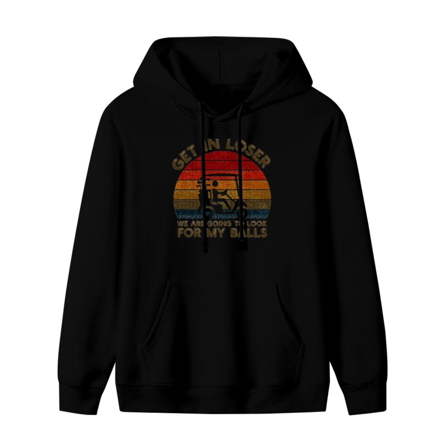 New Stylish Unisex Black Hoodie - Vintage Good Vibes Only Graphic Print - Soft Pullover - American Direct Shipping