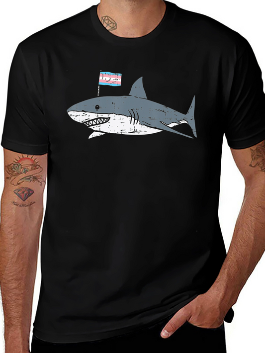 Transgender Shark T-Shirt - Prideful Ocean Lover