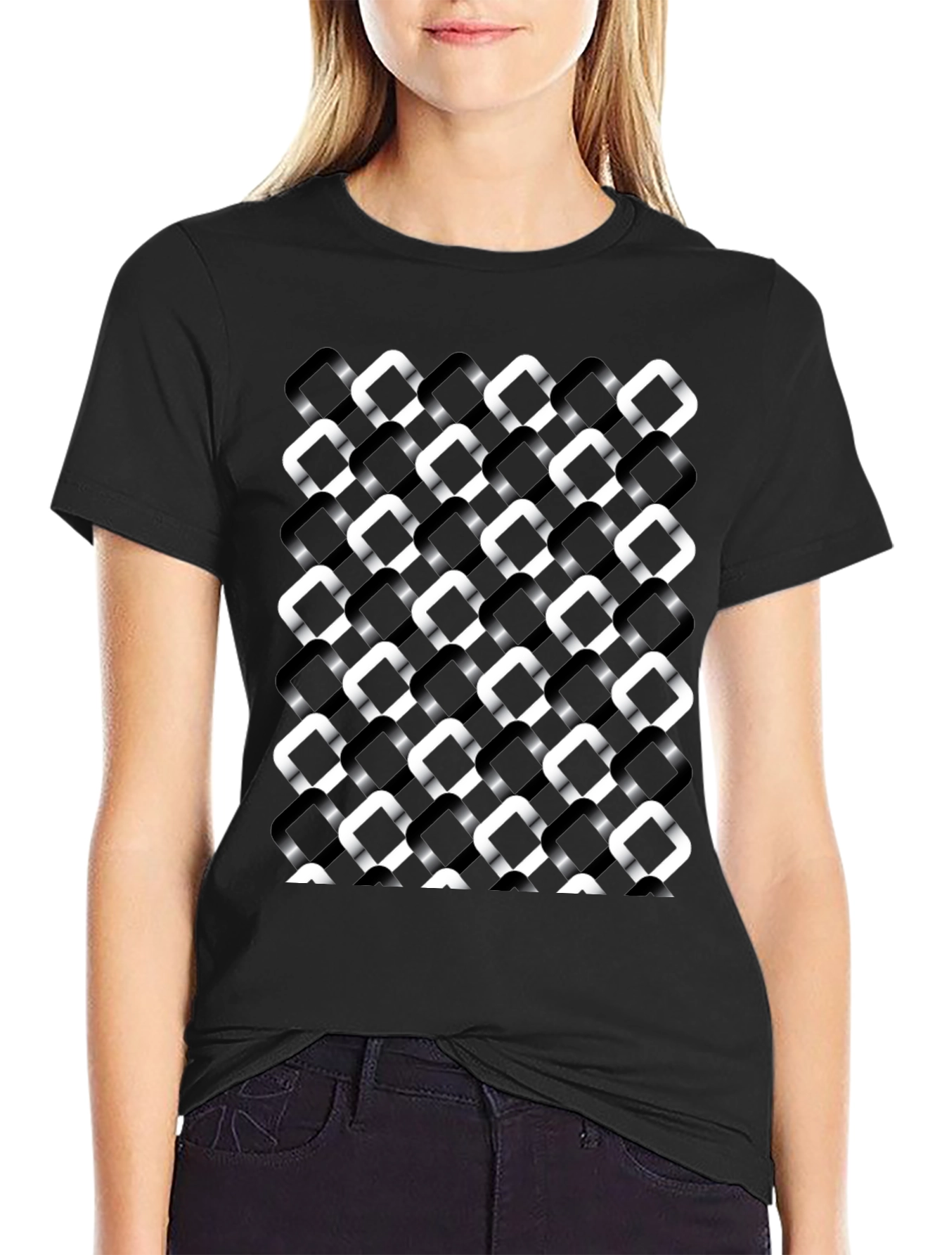 Abstract Geometric Pattern T-Shirt