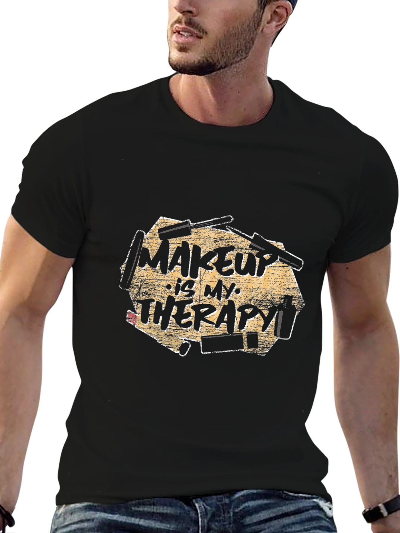 Makeup Therapy Black T-Shirt