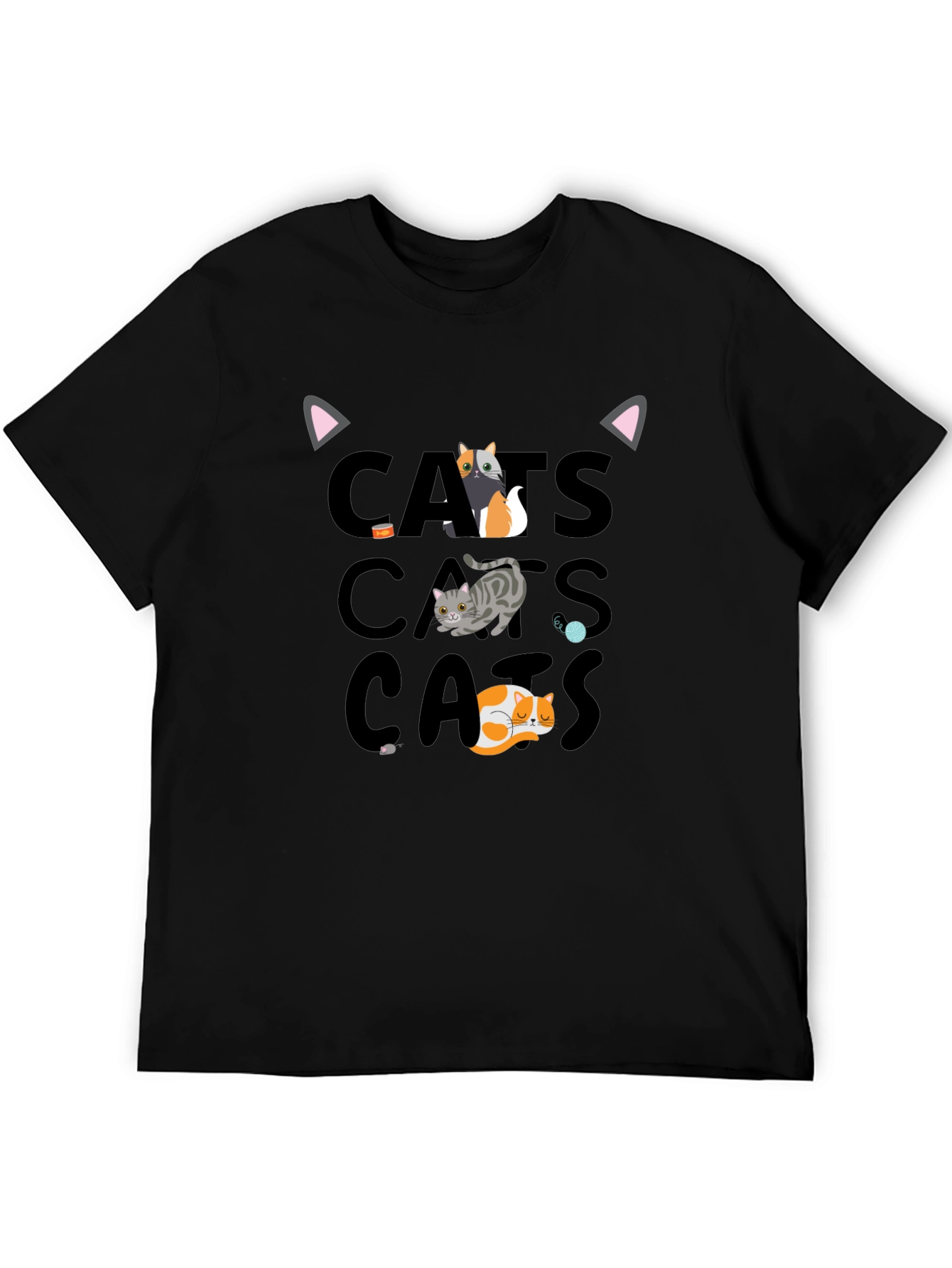 Cats Graphic T-Shirt - Fun Cat Lover Tee