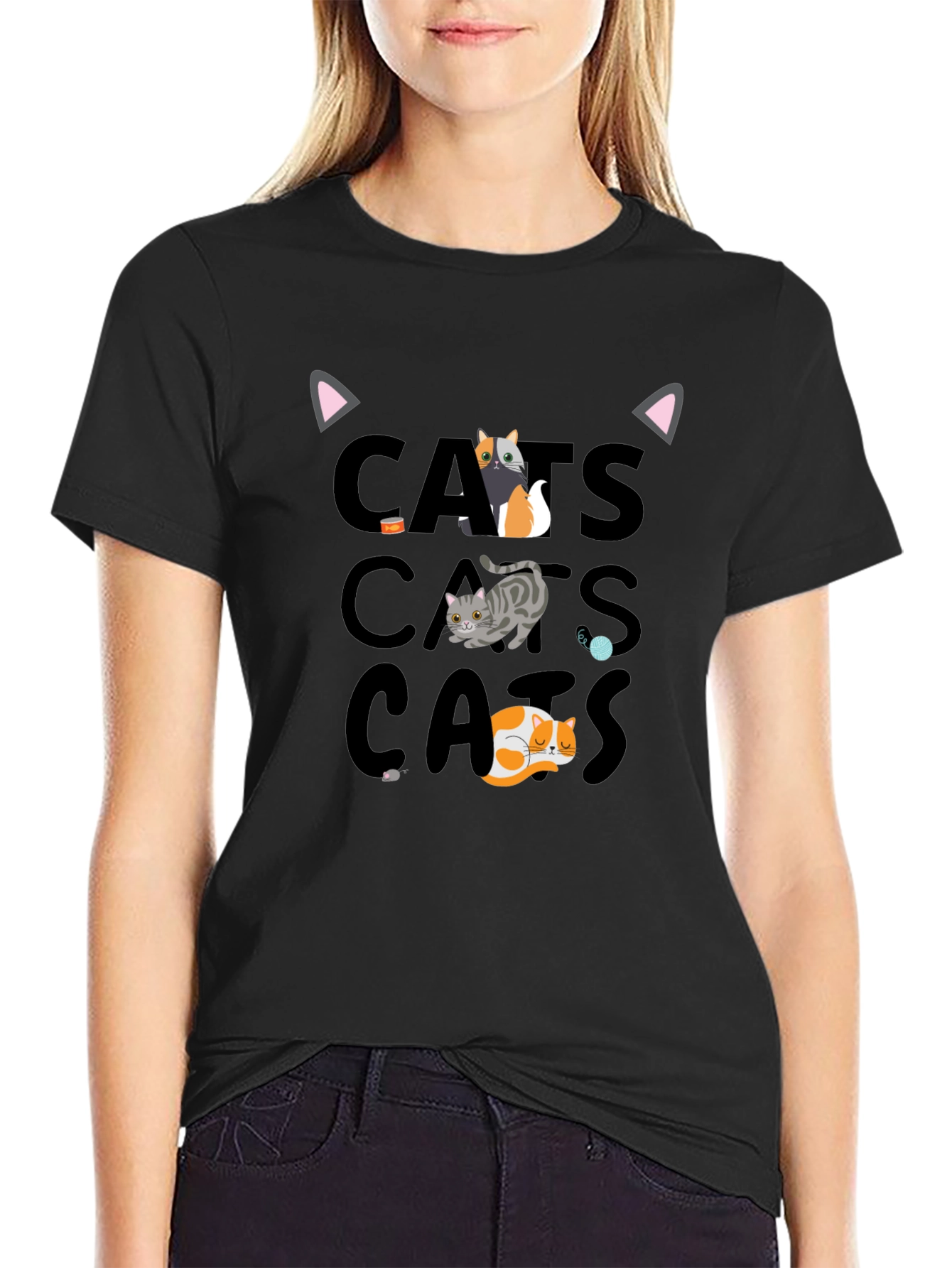 Cats Graphic T-Shirt - Fun Cat Lover Tee