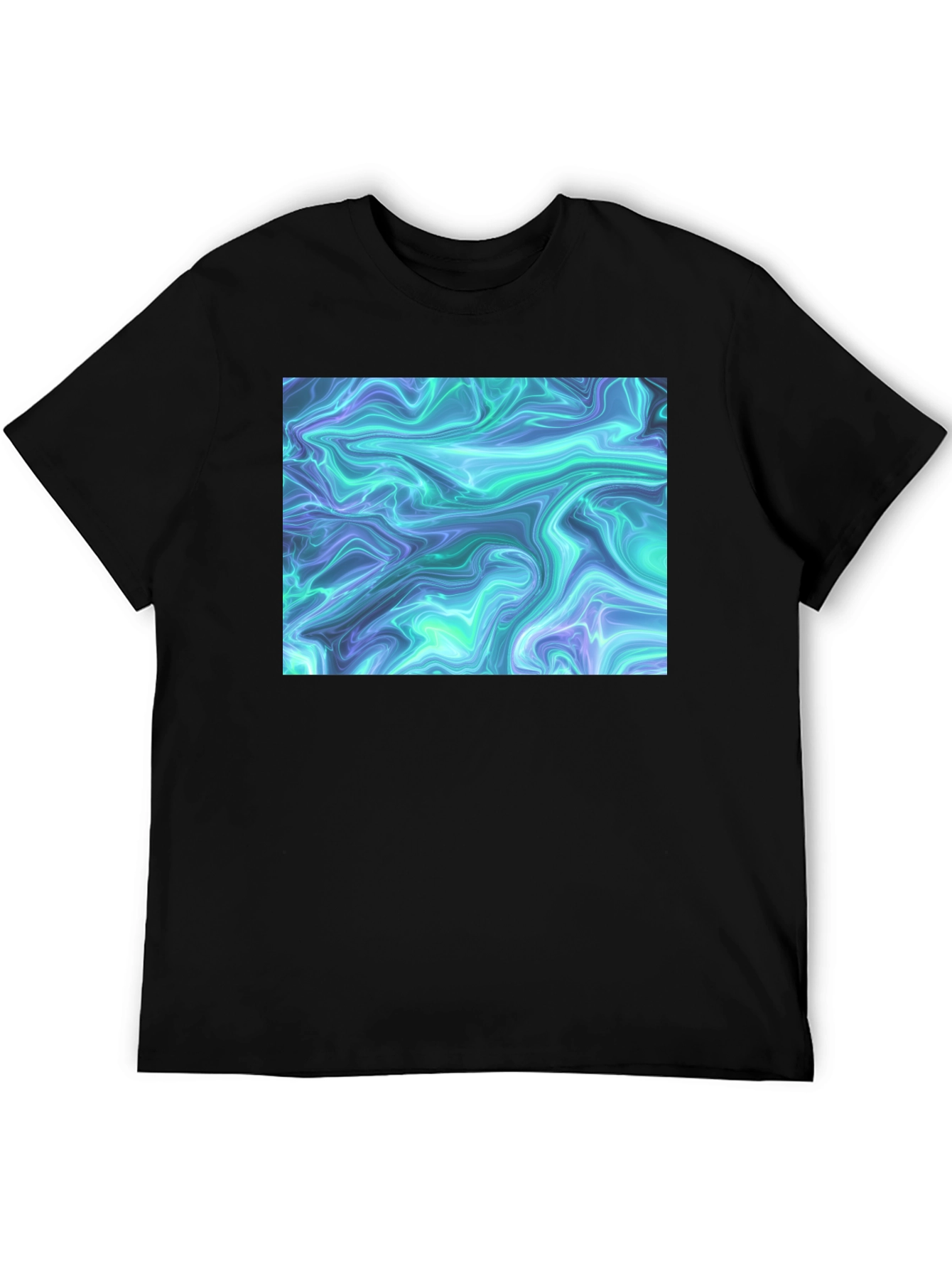 Abstract Swirl Graphic Tee - Cool Casual Style