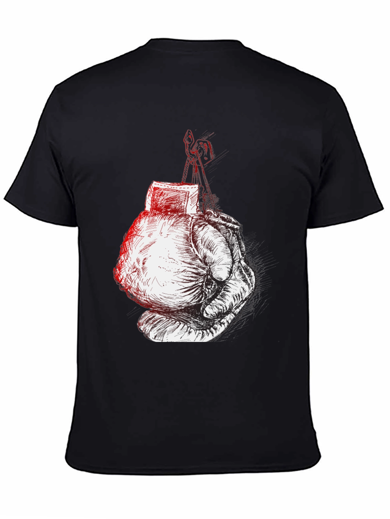 Boxing Glove Graphic Tee - Black