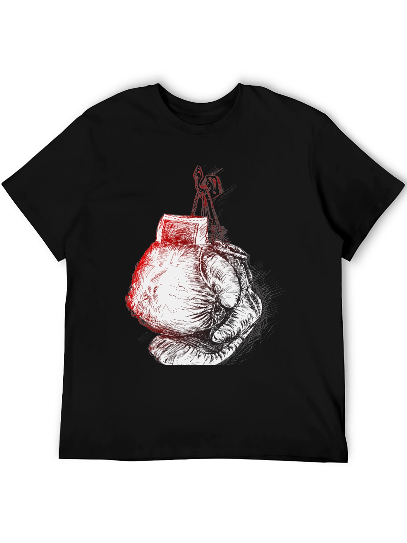 Boxing Glove Graphic Tee - Black