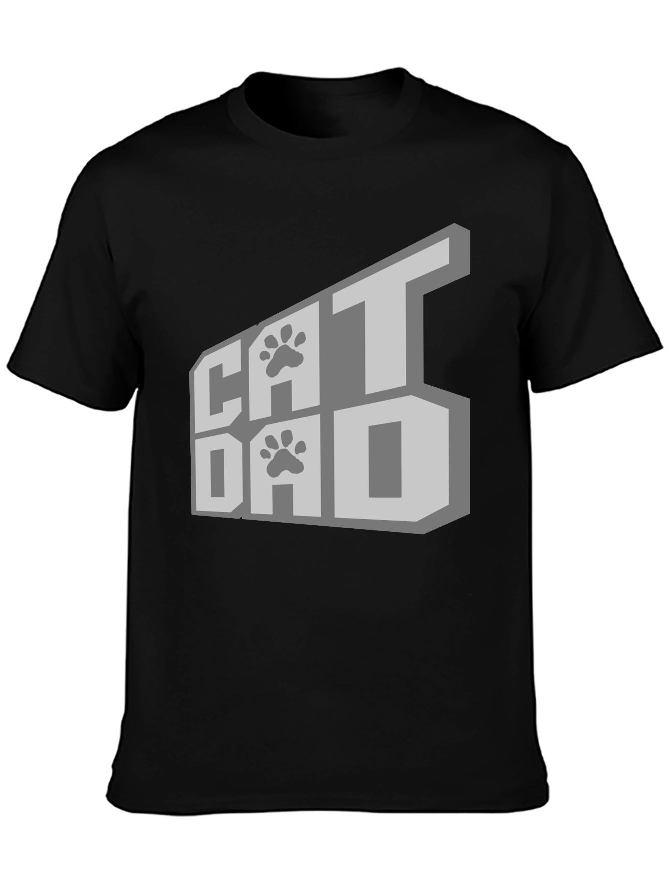 Cat Dad T-Shirt - Black
