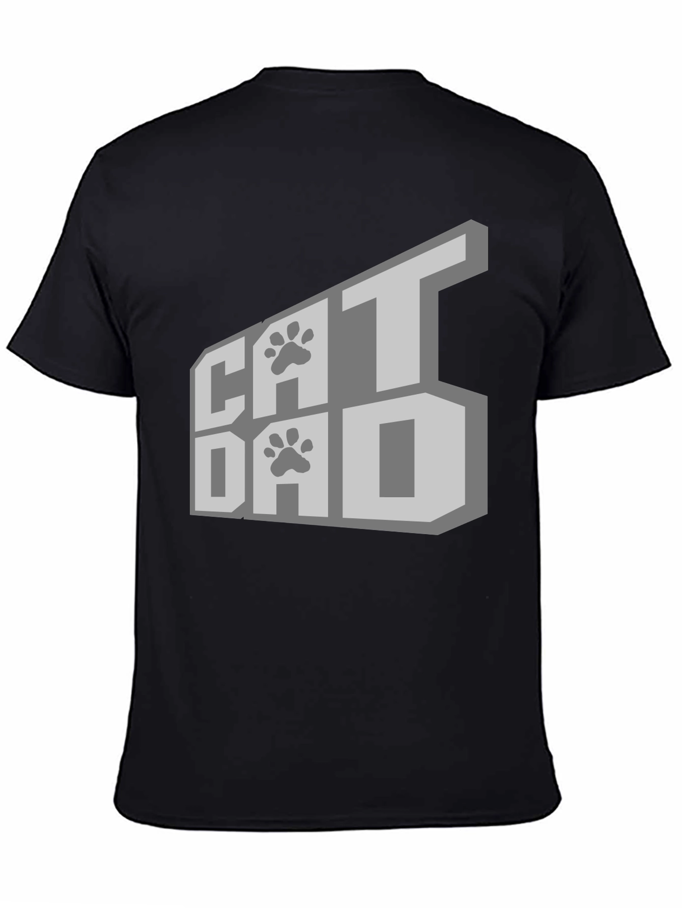 Cat Dad T-Shirt - Black