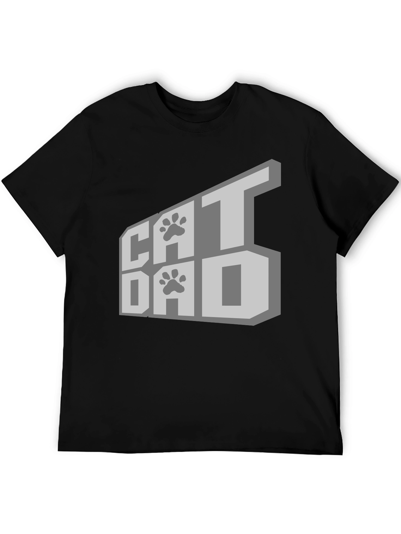 Cat Dad T-Shirt - Black