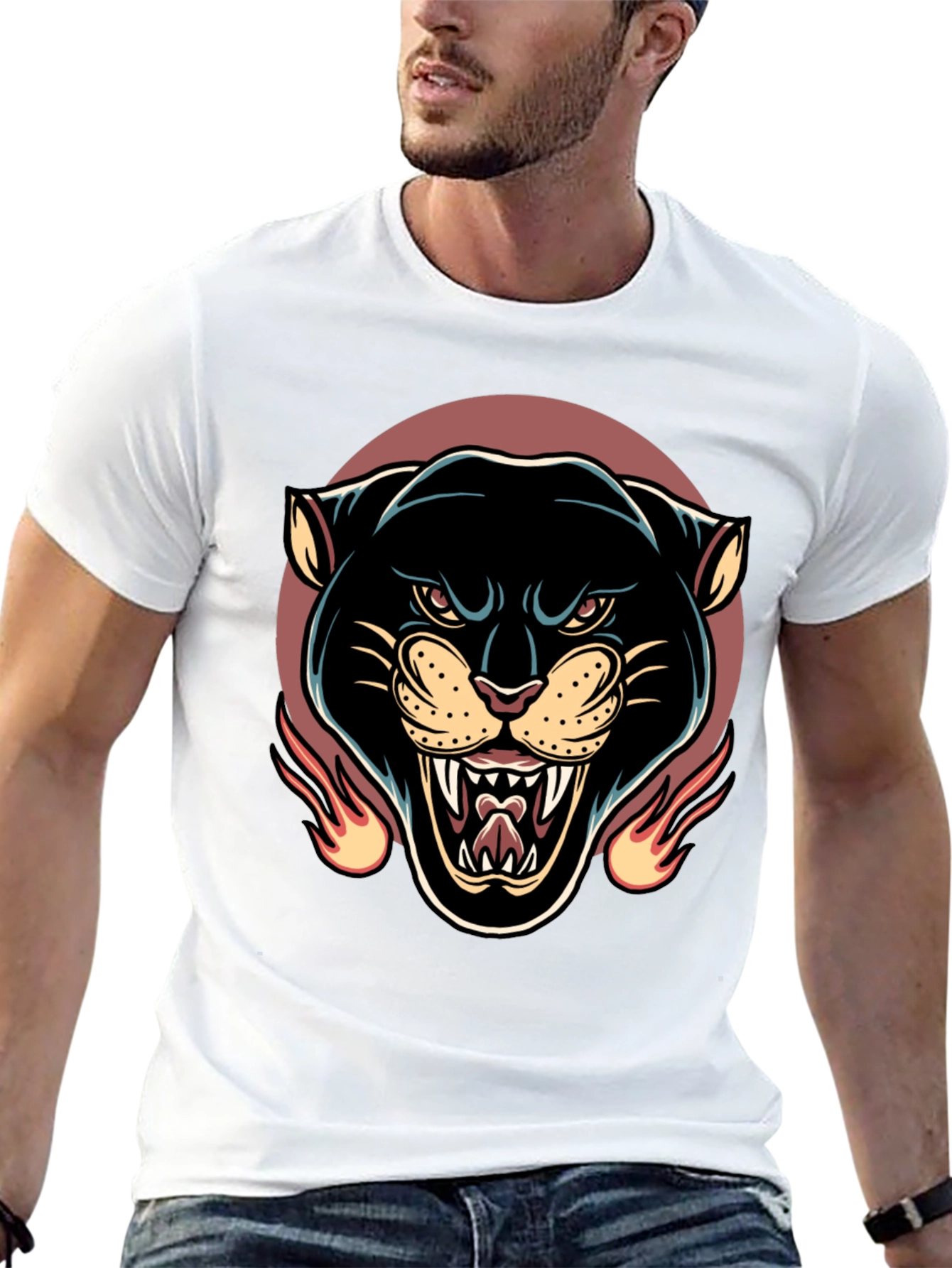 Black Panther Graphic Tee - Mens Fashion